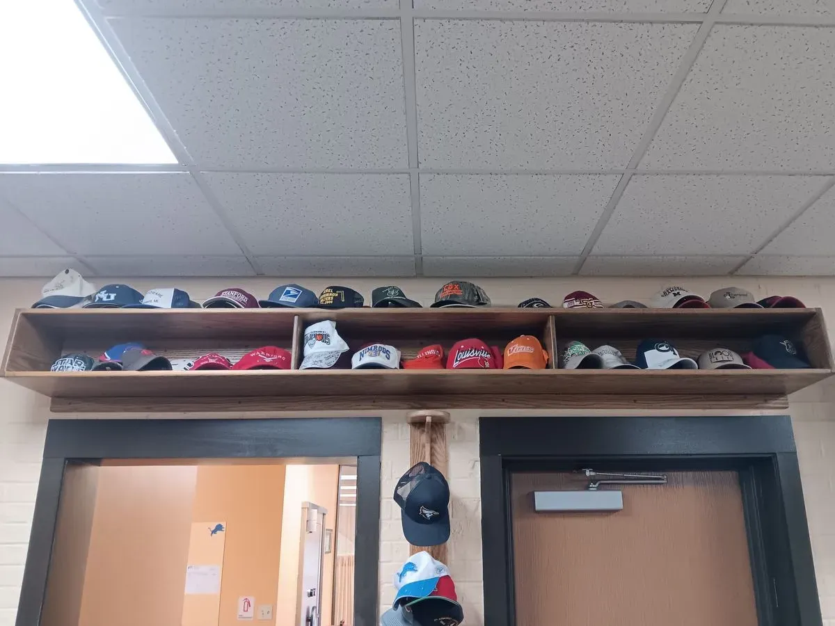 Mountain Town Rehab hats at the clinic