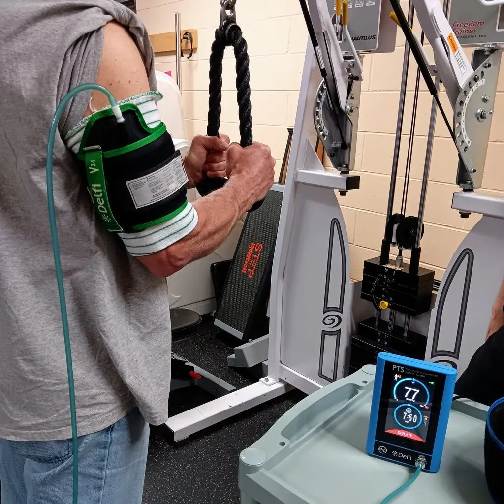 Blood flow restriction training for physical therapy in Mt. Pleasant, MI